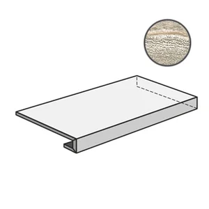 Ступень Sant Agostino Cortex Gradone Ang. Dx White 90 CSAGADCW90 33x90 матовая