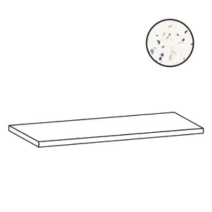 Ступень Sant Agostino Deconcrete Ang. Gradone De-Medium Sx White CSAGSDMW12 33x120 матовая