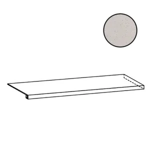 Ступень Sant Agostino Deconcrete Ang. Gradone De-Micro Dx Pearl CSAGDDIP12 33x120 матовая