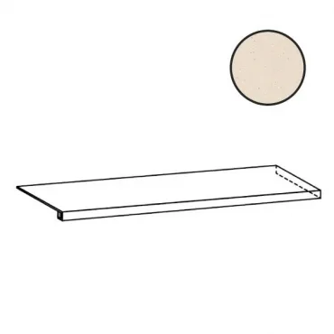 Ступень Sant Agostino Deconcrete Ang. Gradone De-Micro Dx Sand CSAGDDIS12 33x120 матовая