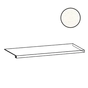 Ступень Sant Agostino Deconcrete Ang. Gradone De-Micro Dx White CSAGDDIW12 33x120 матовая
