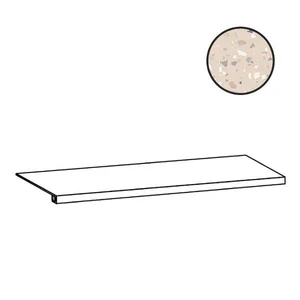 Ступень Sant Agostino Deconcrete Gradone De-Medium Sand CSAGDMSA12 33x120 матовая