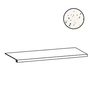Ступень Sant Agostino Deconcrete Gradone De-Medium White CSAGDMWH12 33x120 матовая
