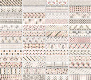 Плитка Sant Agostino Decorline Patternbrick Multi Warm 7,3x30 глянцевая