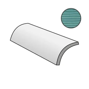 Спецэлемент Sant Agostino Decorline Stripebrick Quarter Round Emerald CSAQRSBE30 1,5x30 глянцевый