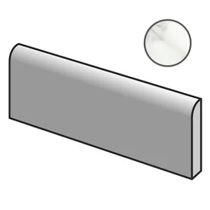 Спецэлемент Sant Agostino Inspire Bullnose Statuario CSABNOST25 1,5x25 матовый