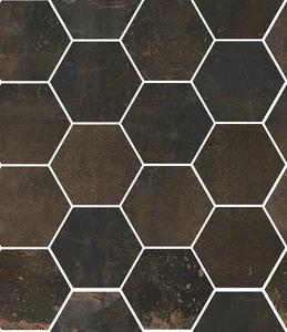 Мозаика Sant Agostino Oxidart Hexagon Black CSAHOXBL01 27x32,5 матовая