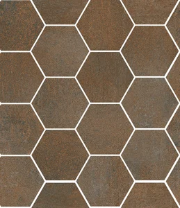 Мозаика Sant Agostino Oxidart Hexagon Copper CSAHOXCO01 27x32,5 матовая