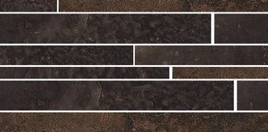 Мозаика Sant Agostino Oxidart Muretto Black CSAMUOBL45 22,5x45 матовая