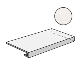 Ступень Sant Agostino Pure Marble Grad. Ang. 120/Dx Covelano White CSAGADVH12 33x120 матовая