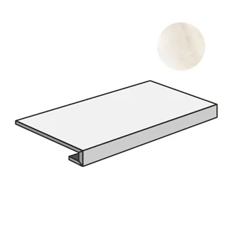 Ступень Sant Agostino Pure Marble Gradone 120 Onice White CSAGROWH12 33x120 матовая