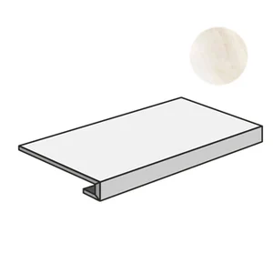 Ступень Sant Agostino Pure Marble Gradone 120 Onice White CSAGROWH12 33x120 матовая