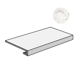 Ступень Sant Agostino Pure Marble Gradone 120 Spider White CSAGRSWH12 33x120 матовая