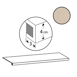 Ступень Sant Agostino Sable Gradone Beige CSAGSABE12 33x120 матовая