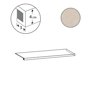 Ступень Sant Agostino Silkystone Ang. Gradone Dx Light CSAGASLD12 33x120 матовая