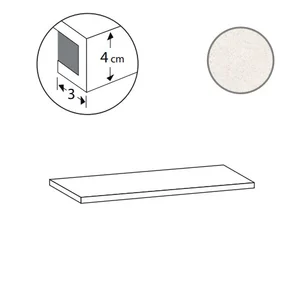Ступень Sant Agostino Silkystone Ang. Gradone Sx Light CSAGASLS12 33x120 матовая