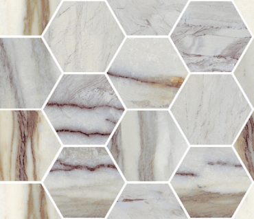 Мозаика Sant Agostino Star Maxi Class Marble Indigo Krystal CSAMCMNK34 30x35 полированная