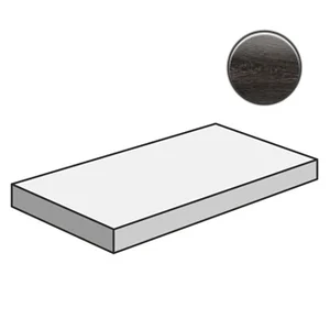 Ступень Sant Agostino S.Wood Gradone Angolare 120 Dx Black CSAGADWB33 33x120 матовая