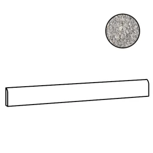 Бордюр Sant Agostino Unionstone Battiscopa London Grey Kry CSABLOGK12 7,3x120 полированный