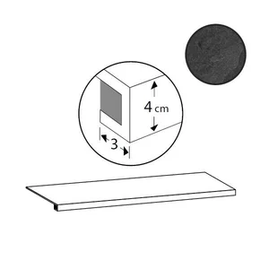 Ступень Sant Agostino Unionstone Gradone Mustang CSAGMSTN12 33x120 натуральная