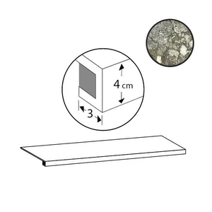 Ступень Sant Agostino Venistone Gradone Emerald CSAGVEEM12 33x120 матовая