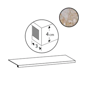 Ступень Sant Agostino Venistone Gradone Gold CSAGVEGO12 33x120 матовая