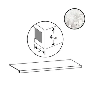 Ступень Sant Agostino Venistone Gradone Pearl CSAGVEPE12 33x120 матовая