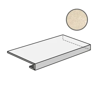 Ступень Sant Agostino Via Appia Ang. Grad. Dx Cross Cut Beige CSAGDCCB12 33x120 матовая
