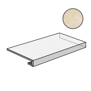 Ступень Sant Agostino Via Appia Ang. Grad. Dx Cross Cut Beige CSAGDCCB12 33x120 матовая