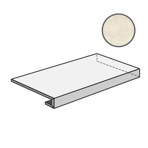 Ступень Sant Agostino Via Appia Ang. Grad. Dx Cross Cut Ivory CSAGDCCI12 33x120 матовая
