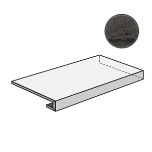 Ступень Sant Agostino Via Appia Ang. Grad. Dx Vein Cut Dark CSAGDVCD12 33x120 матовая