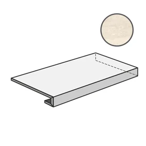 Ступень Sant Agostino Via Appia Ang. Grad. Dx Vein Cut Ivory CSAGDVCI12 33x120 матовая