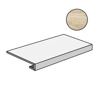 Ступень Sant Agostino Via Appia Gradone Vein Cut Beige CSAGAVCB12 33x120 матовая