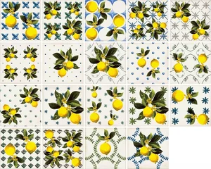Декоративный элемент Sant Agostino Vita Giardino Bianco Mix Luc CSAGIMXL20 20x20 полированный