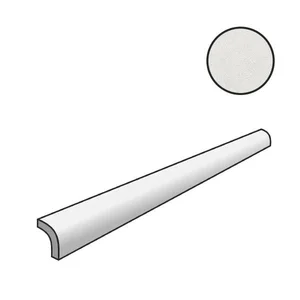 Бордюр Sartoria Decorata Bianco Quarter Round Matt SADEBIQ 1,3x30 матовый