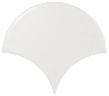 Плитка Equipe Scale Fan White Matt 10,6x12 матовая