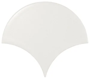 Плитка Equipe Scale Fan White Matt 10,6x12 матовая