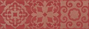 Декоративный элемент Marca Corona Secret Red Gioiello 25x75 матовый