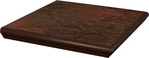 Paradyz Semir Brown Ступень с носиком угловая 33x33 матовая