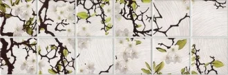 Senja Big Motif Cherry Flower Natural White