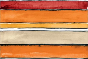 Декоративный элемент Imola Shades Stripes Sun Mix 20x60 глянцевый