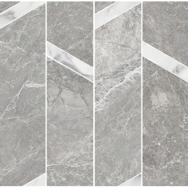Мозаика Sichenia Mus_Eum Amazing Grey Chevron Modulo Lux 185373 29,5x34 полированная