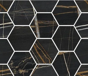 Мозаика Sichenia Mus_Eum Saint Laurent Modulo Esagone Mix 185364 29,5x34 матовая
