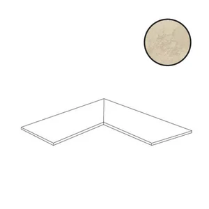 Ступень Sichenia Mus_Eum Travertino Navona Angolo Gradino Toro Interno Dx-Sx 185192 30x90 полированная