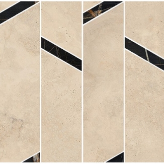 Mus_Eum Travertino Navona Chevron Modulo Lux 185372