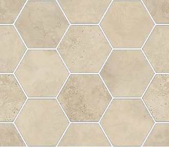 Mus_Eum Travertino Navona Modulo Esagone Mix 185362