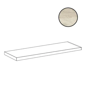 Ступень Sichenia Silvis Acero Angolo Gradino Costa Retta SX 181701 33x120 матовая