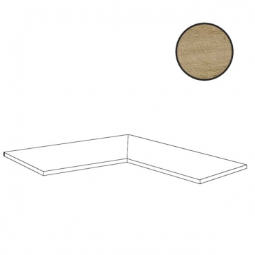 Ступень Sichenia Silvis Larice Angolo Gradino Costa Lucida Interno Dx-Sx Grip 184403 40x120 матовая