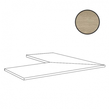 Ступень Sichenia Silvis Rovere Angolo Gradino Toro Esterno Dx-Sx 184382 40x120 матовая