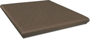 Ступень Opoczno Simple Brown Kapinos Narozny 3-D 30x30 структурированная